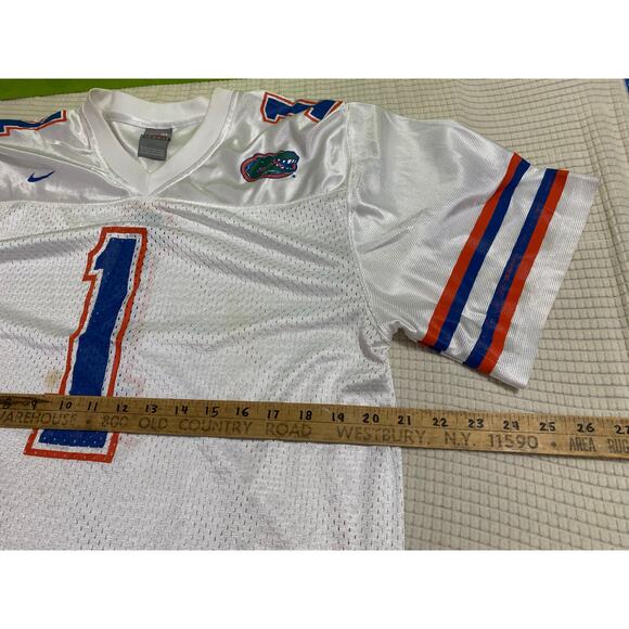 Nike Florida Gators Jersey White  #1 measurements 21x28 - Picture 6 of 10